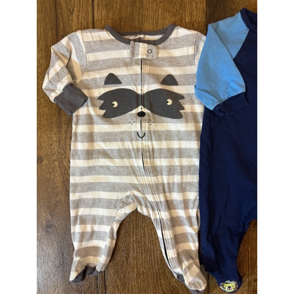Baby Boy 0/3 Months Footed Sleepers Outfits Cotton‎ Pajamas Clothes Lot Bundle